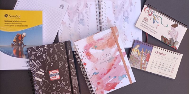 Agendas, tarjetas y calendarios